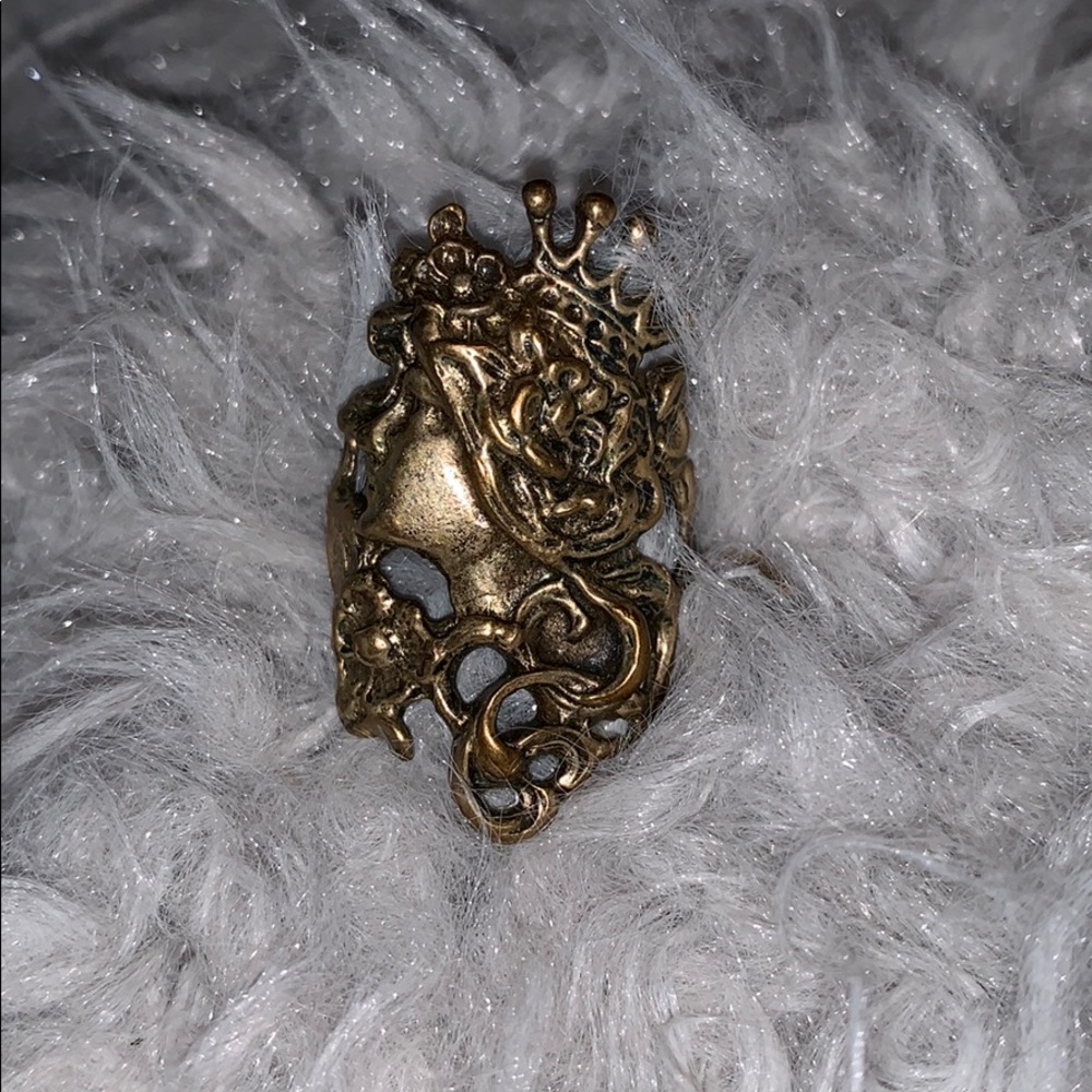 Vintage Silver Maiden Ring